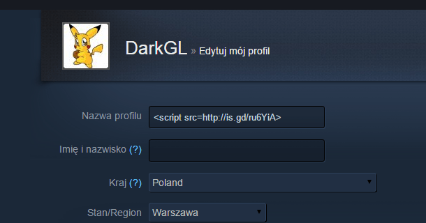 Społeczność Steam    Edytuj mój profil